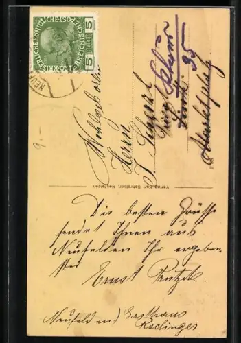 AK Neufelden /Ob.-Oest., Unternberg aus der Vogelschau