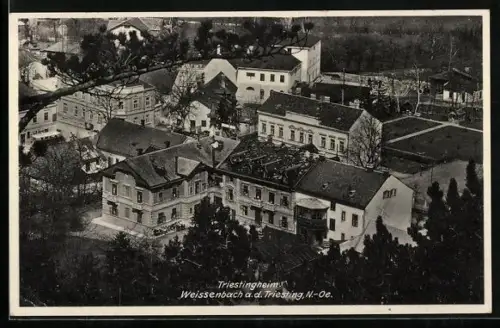 AK Weissenbach a. d. Triesting, Triestingheim aus der Vogelschau