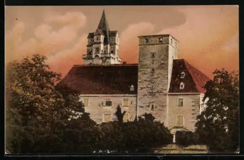 AK Ebreichsdorf, Ansicht vom Schloss