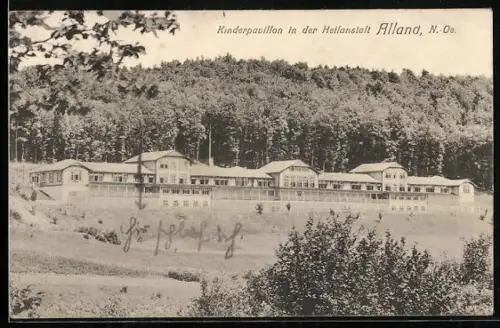 AK Alland /N.-Oe., Kinderpavillon in der Heilanstalt
