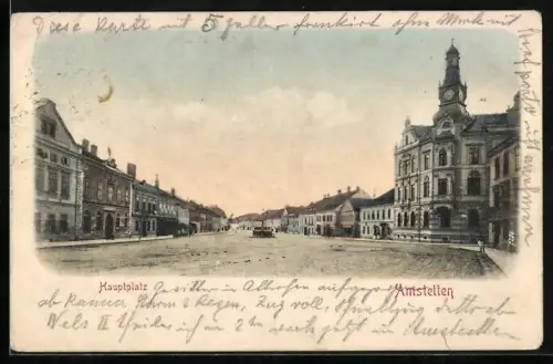 AK Amstetten, Blick auf den Hauptplatz
