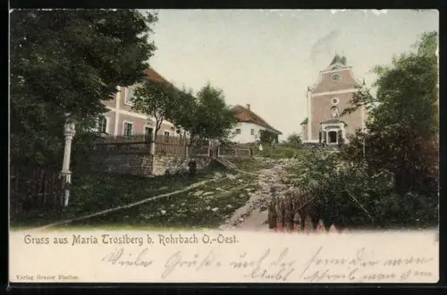 AK Rohrbach-Berg, Maria Trostberg, Ortspartie