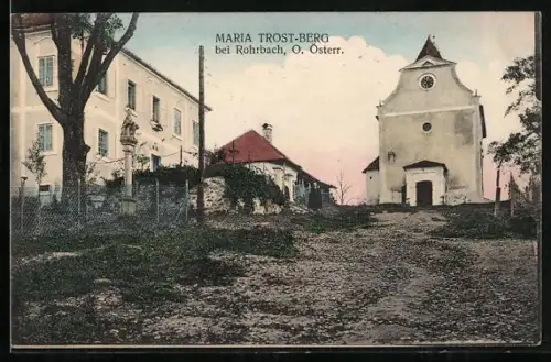 AK Maria Trost-Berg, Kapelle mit Wohnhäusern