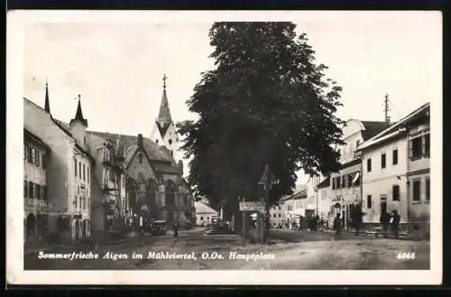 AK Aigen im Mühlviertel, Partie auf dem Hauptplatz