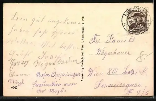 AK Aigen im Mühlviertel, Partie auf dem Hauptplatz