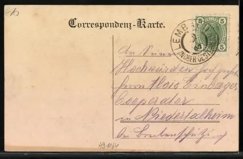 AK Niederkappel, Teilansicht mit Kirche