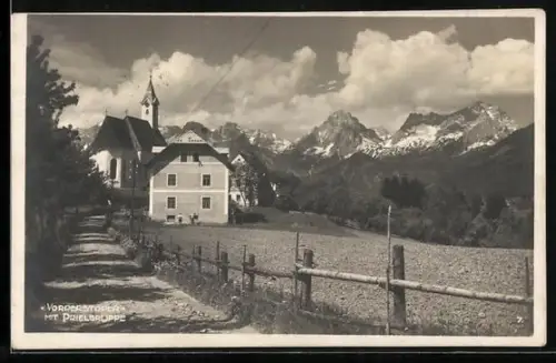 AK Vorderstoder, Ortsansicht mit Prielgruppe