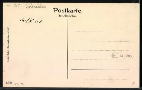 AK Steinakirchen am Forst, Teilansicht mit Kirche