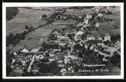 AK Kirchberg a. W., Fliegeraufnahme