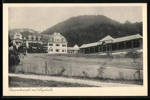 AK Wopfing, Genesungsheim der Versicherungskasse für Kaufmännische Angestellte in Wien, Gesamtansicht mit Liegehalle