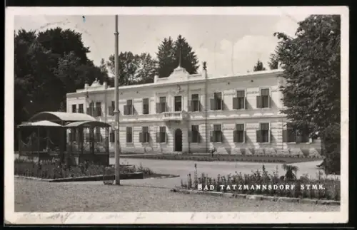 AK Bad Tatzmannsdorf, Partie an der Max-Quelle