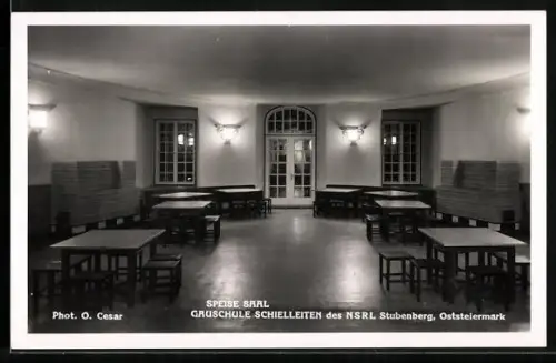 AK Stubenberg /Stmk., Gauschule Schielleiten des NSRL, Speisesaal