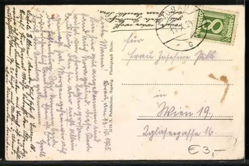 AK Mönichwald, Ortsansicht mit Kirche