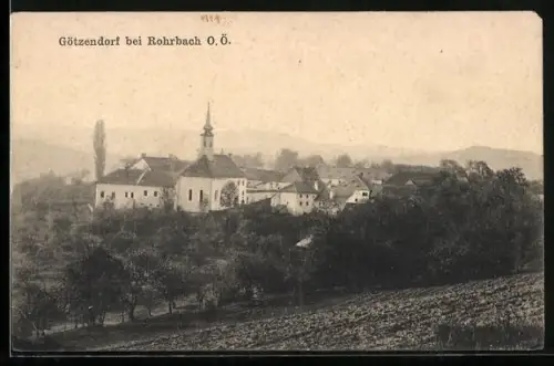 AK Oepping /O.-Oe., Götzendorf bei Rohrbach mit der Kirche