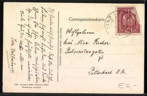 AK Linz a. d. Donau, Schlosskaserne, Römerstrasse, Franz Josef-Warte