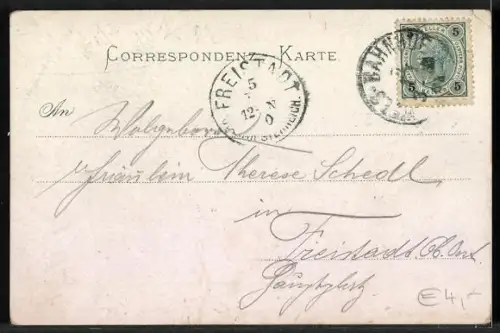 AK Linz a. D., Donaupartie mit Dom und Wallfahrtskirche