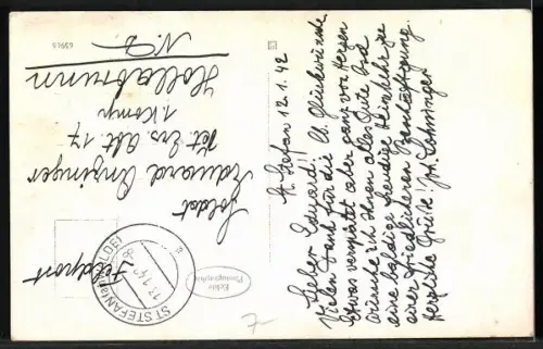 AK St. Stefan a. Walde, Blick mit Kirche