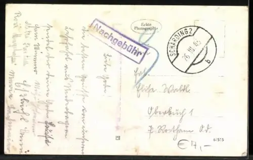 AK Roitham /O. D., Strassenpartie mit Kirche