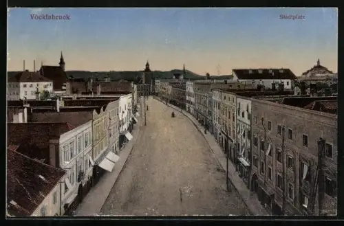 AK Vöcklabruck, Blick auf den Stadtplatz