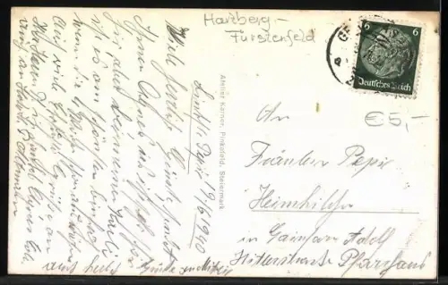 AK Schäffern /Oststeiermark, Teilansicht mit Kirche