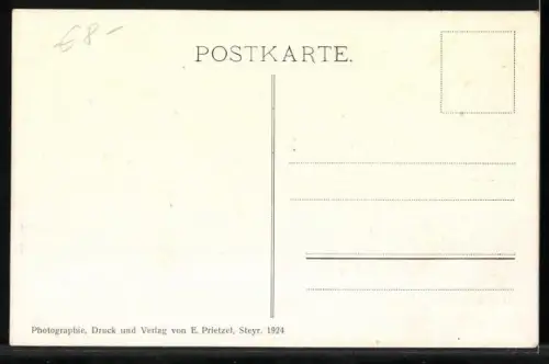 AK Ternberg, Ortsansicht am linken Ufer der Enns