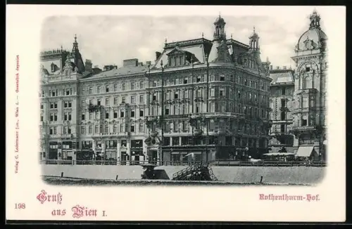 Lithographie Wien, Partie am Rothenthurm-Hof