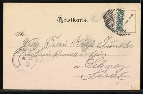 AK Graz, Partie an der Murbrücke