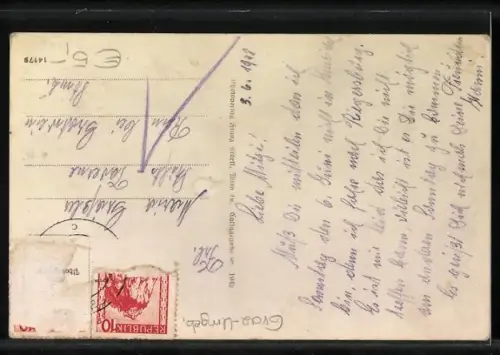 AK Semriach /Steiermark, Ortsansicht über die Felder hinweg