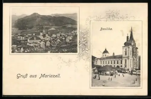 AK Mariazell, Totale und Basilika