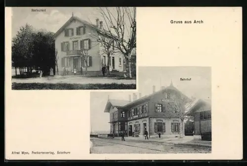 AK Arch, Bahnhof, Restaurant