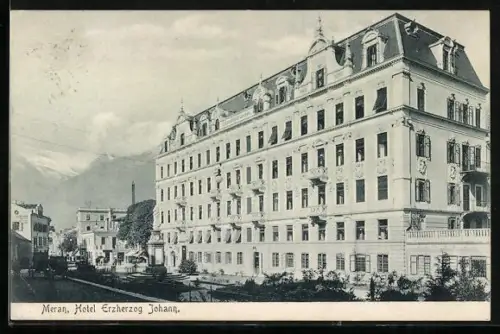 AK Meran, Hotel Erzherzog Johann
