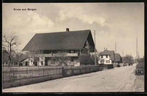 AK Bargen /BE, Strassenpartie im Ort