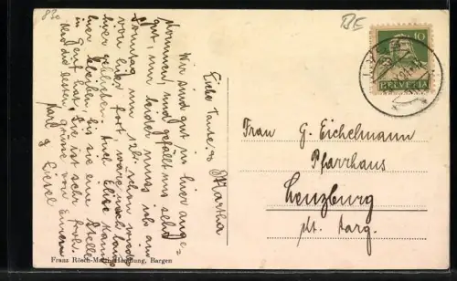 AK Bargen /BE, Strassenpartie im Ort