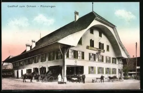 AK Münsingen, Gasthof zum Ochsen