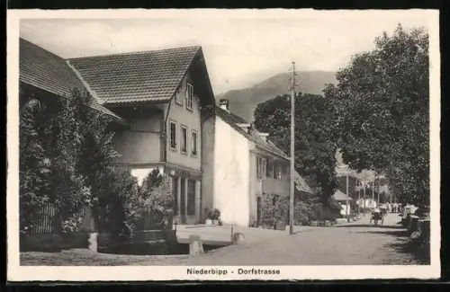 AK Niederbipp, Partie in der Dorfstrasse