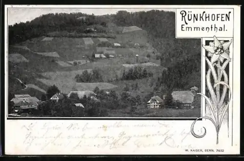 AK Rünkhofen, Ortspartie am Gebirge