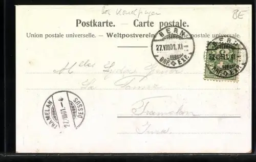 AK Rünkhofen, Ortspartie am Gebirge