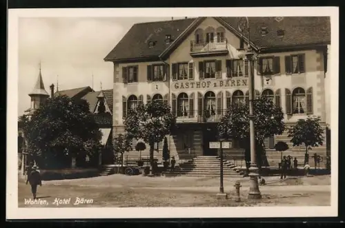 AK Wohlen /AG, Gasthof zum Bären, Blick auf den Eingang