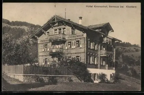 AK Serneus bei Klosters, Hotel Kronenhof