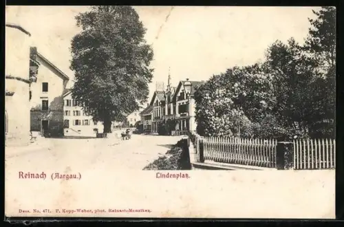 AK Reinach /Aargau, Lindenplatz