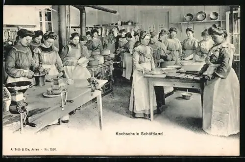AK Schöftland, Junge Damen in der Kochschule