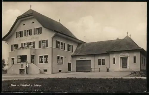 AK Sins /Aargau, Gasthof zum Löwen