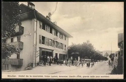 AK Moutier, Hotel de la Couronne, Victor Lachat, tenancier