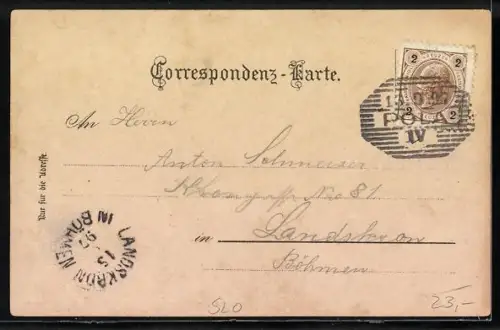 Lithographie Steinbrück, Cementfabrik von der Sannbrücke gesehen, Eisenbrücke Steinbrück-Ratschach