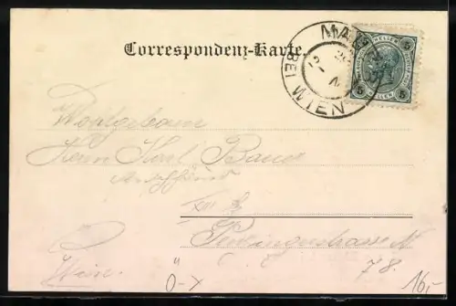 AK Mauer bei Wien, Eingang zu Johann Sögners Restaurant