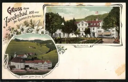 AK Gonten /Appenzell, Kloster Leiden und Kurhaus Jacobsbad