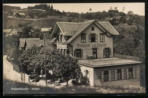 AK Walzenhausen-Weilen, Hotel-Pension zur Linde