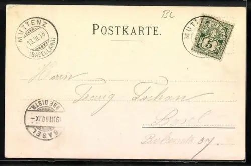 AK Muttenz, Gasthof zum Rössli, Inh. Fritz Schorr
