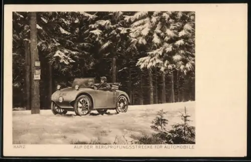 AK Hanomag-Komissbrot, Auf der Bergprüfungsstrecke für Automobile, Reklame