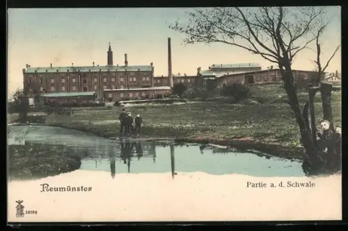 AK Oger, Rue du Gué avec passants et maisons traditionnelles